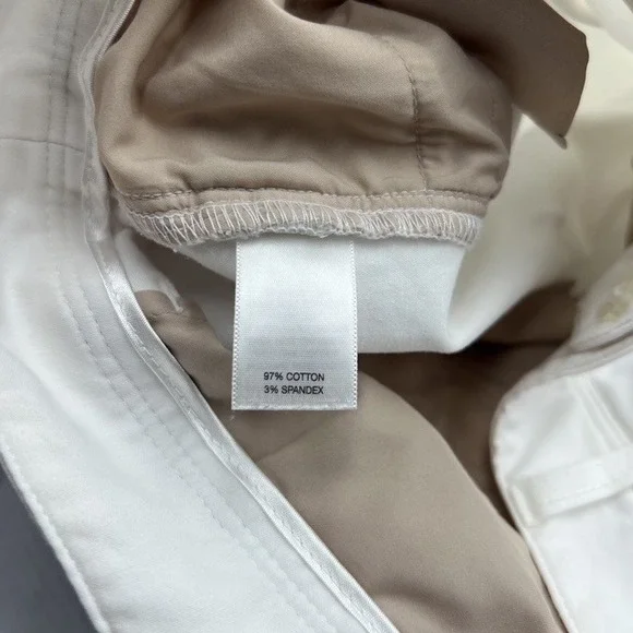 White House Black Market Women's White Slim Bermuda Shorts Size‎ 4 - Picture 4 of 8